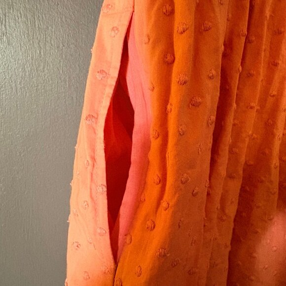 LoveShackFancy Pink Swiss Dot Babydoll Dress Size 2 Cottagecore Boho Mini - Picture 4 of 10